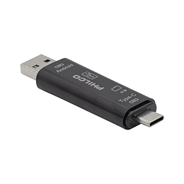 Lector MicroSD A USB-C/USB-A/MICRO-USB Philco 79144