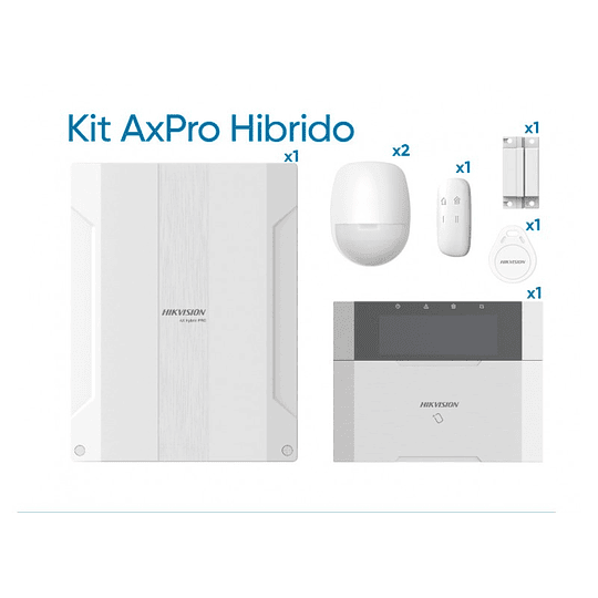 Kit Alarma Hikvision AX PRO Híbrido DS-PHA64-Kit-WB