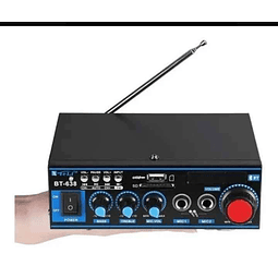 Amplificador Estéreo Teli BT- 638  mini 2 Canales Bluetooth Usb Sd Mp3 Karaoke 