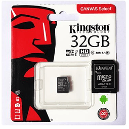 Tarjeta Micro SD Kingston 32GB con Adaptador
