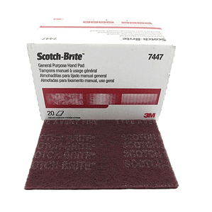 Pañete 3M Scotch-Brite™ 7447 Grado Muy Fino (Caja 20 un.) – Abrasivo de Óxido de Aluminio para Metales