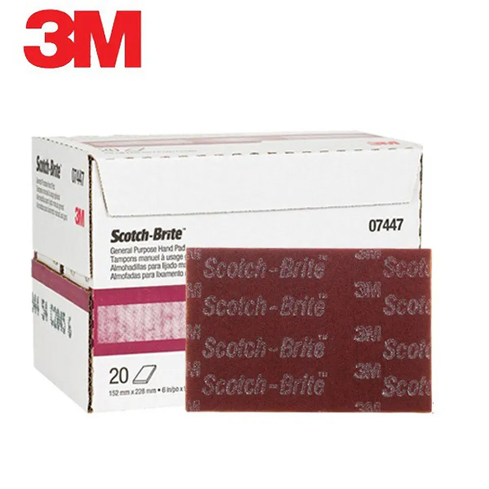 Pañete 3M Scotch-Brite™ 7447 Grado Muy Fino (Caja 20 un.) – Abrasivo de Óxido de Aluminio para Metales 2