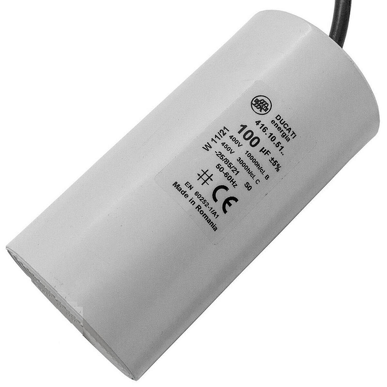 Condensador Permanente 100 Uf Con Cable 1