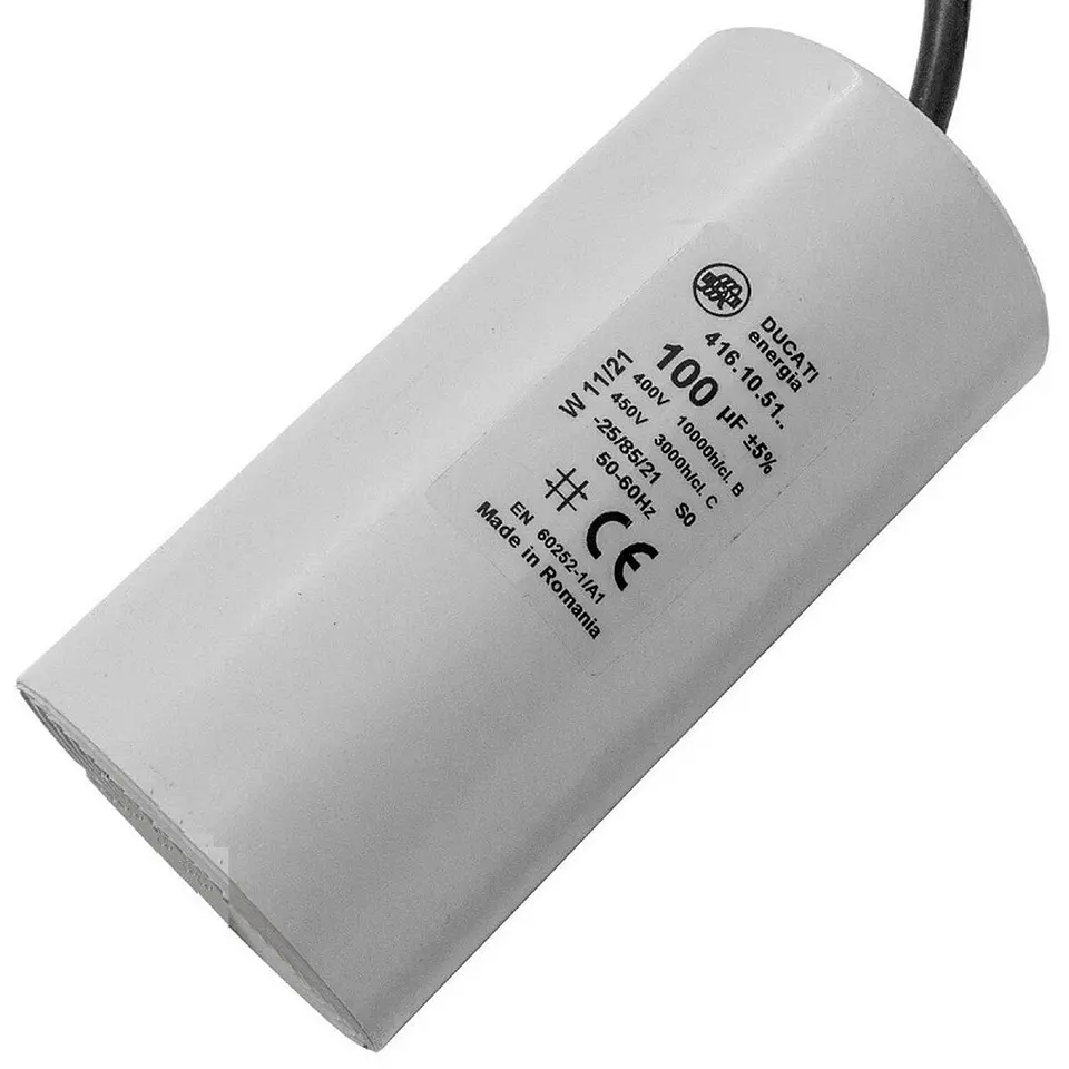 Condensador Permanente 100 Uf Con Cable 1