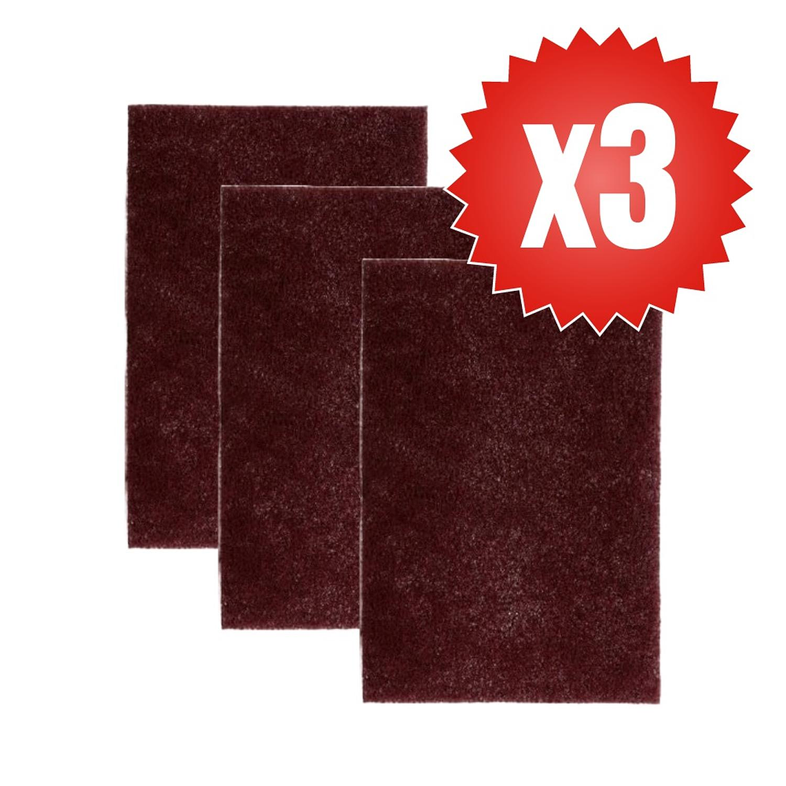 ScotchBrite Pack 3 Almohadillas Pulir Ac Inox 3M 7447 3