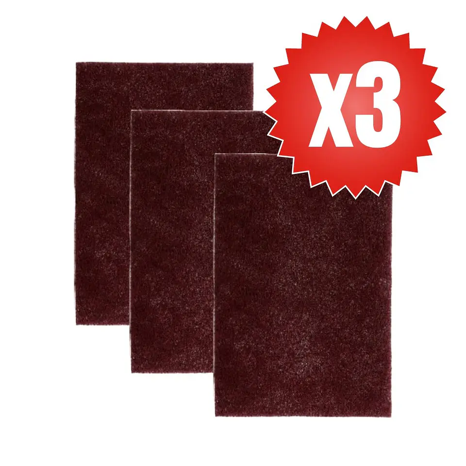 Pañete 3M Scotch-Brite Grano 7447 para Pulir Acero Inoxidable (Pack 3 un.) 3