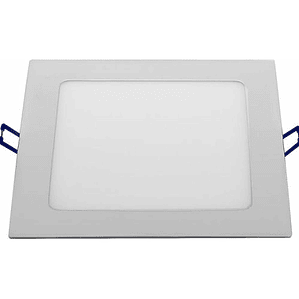 Panel Led Cuadrado Embutido 18w Luz Fria Color 6000k