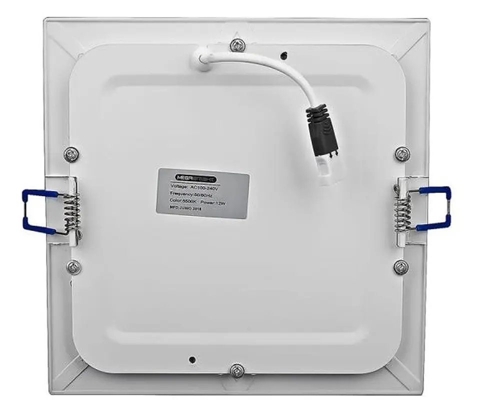 Panel Led Cuadrado Embutido 18w Luz Fria Color 6000k 3