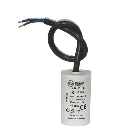 Condensador Permanente 8 uF con cable