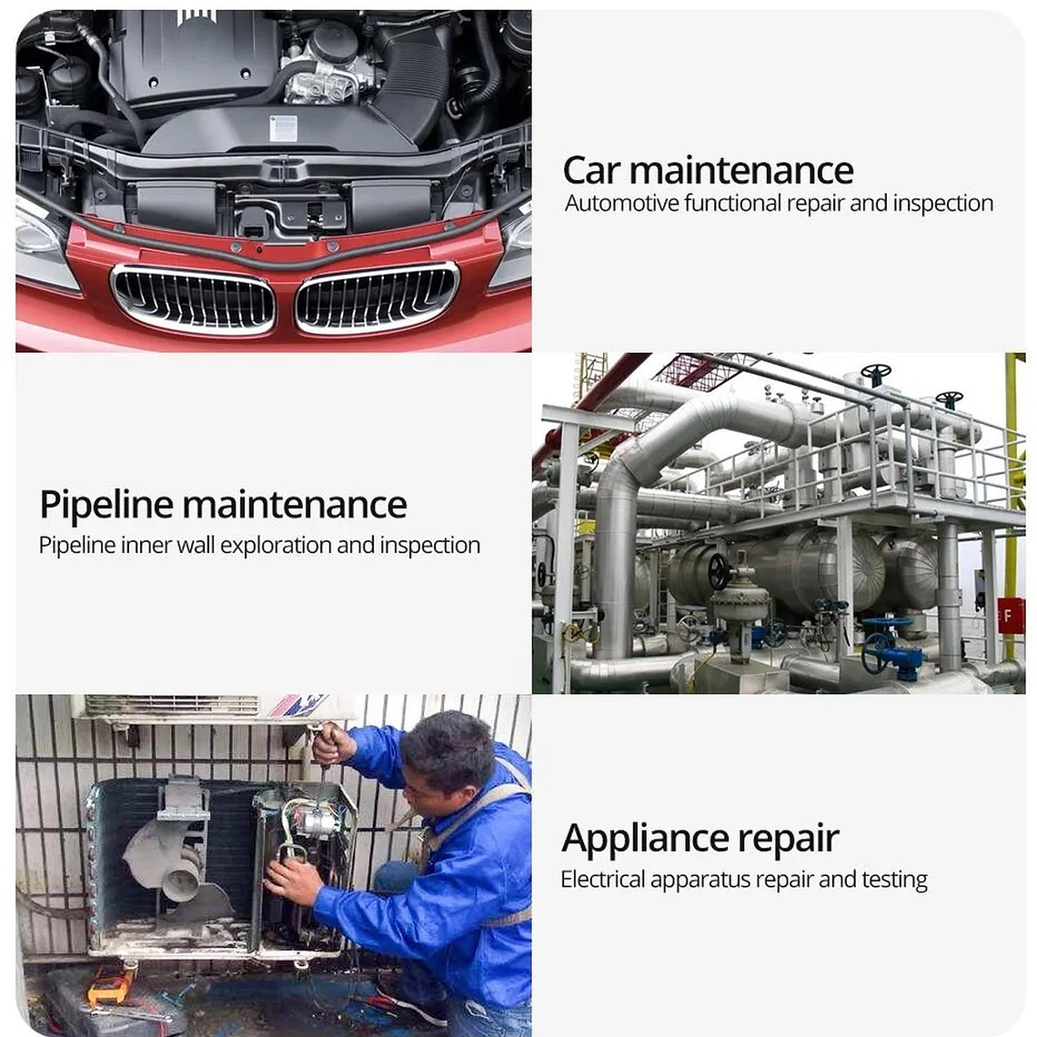 Cámara de inspección HD Pantalla Color 10 mts 3