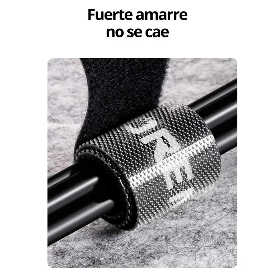 Organizador de Cables para PC con Velcro 5 mts 5