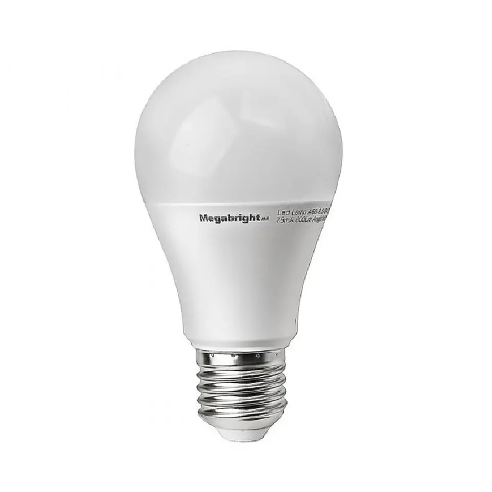 Pack 3un Ampolleta LED Clasica A55 7W/3000 E27 Luz Calida 1