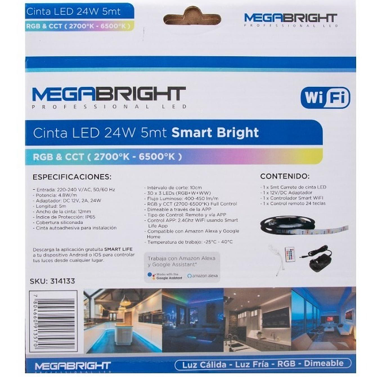 Cinta Led Smart Wifi Multicolor - Google Home Alexa 6