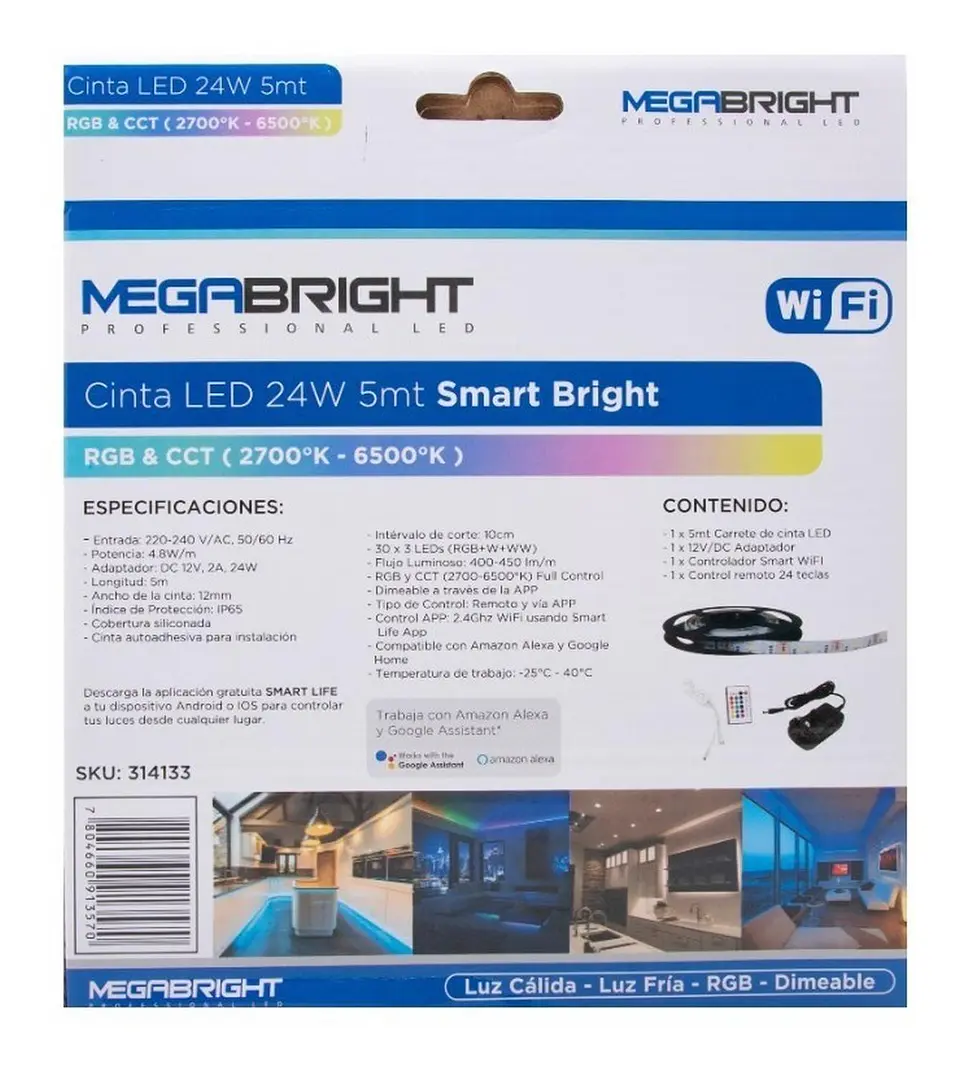 Cinta Led Smart Wifi Multicolor - Google Home Alexa 6