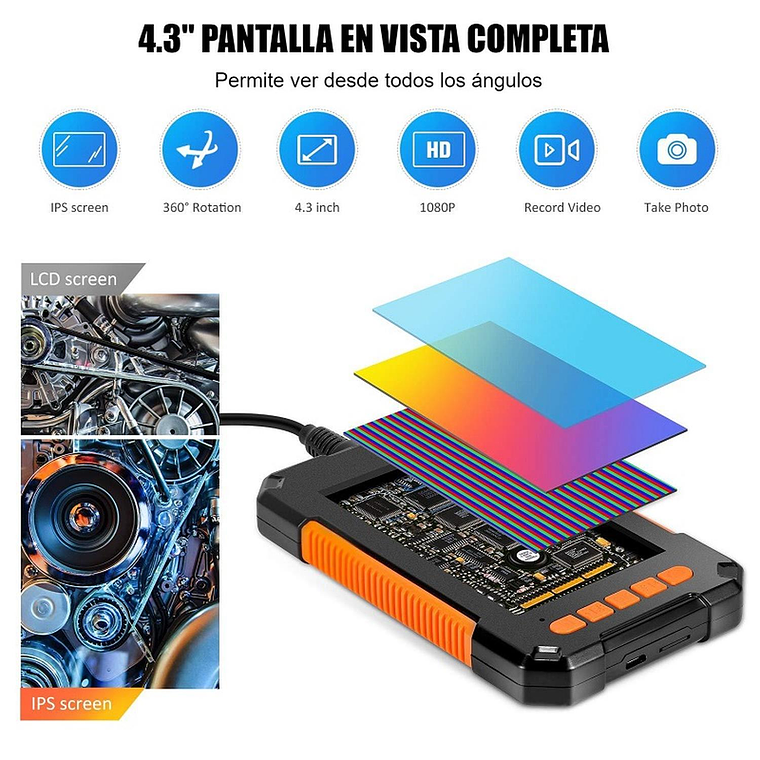 Cámara inspección Cámara Simple 5mt/3,9mm 2