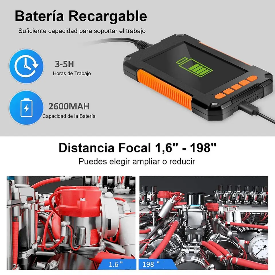 Cámara inspección Cámara Simple 5mt/3,9mm 3