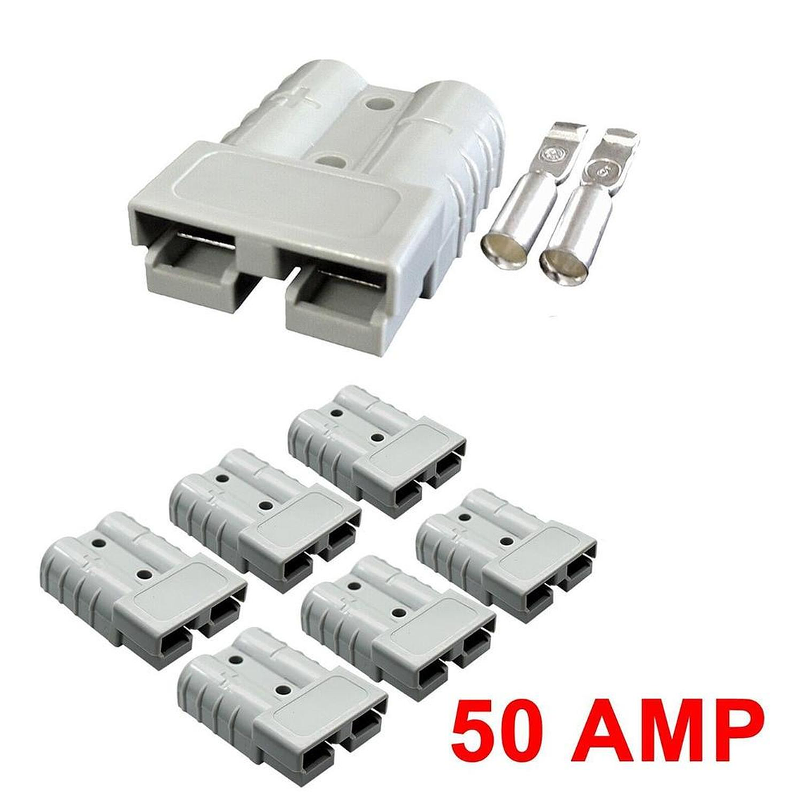 Conector Anderson para Baterías 50A Color Gris 2