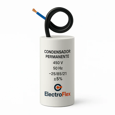 Condensador Permanente 16 Uf Comar Con Cable