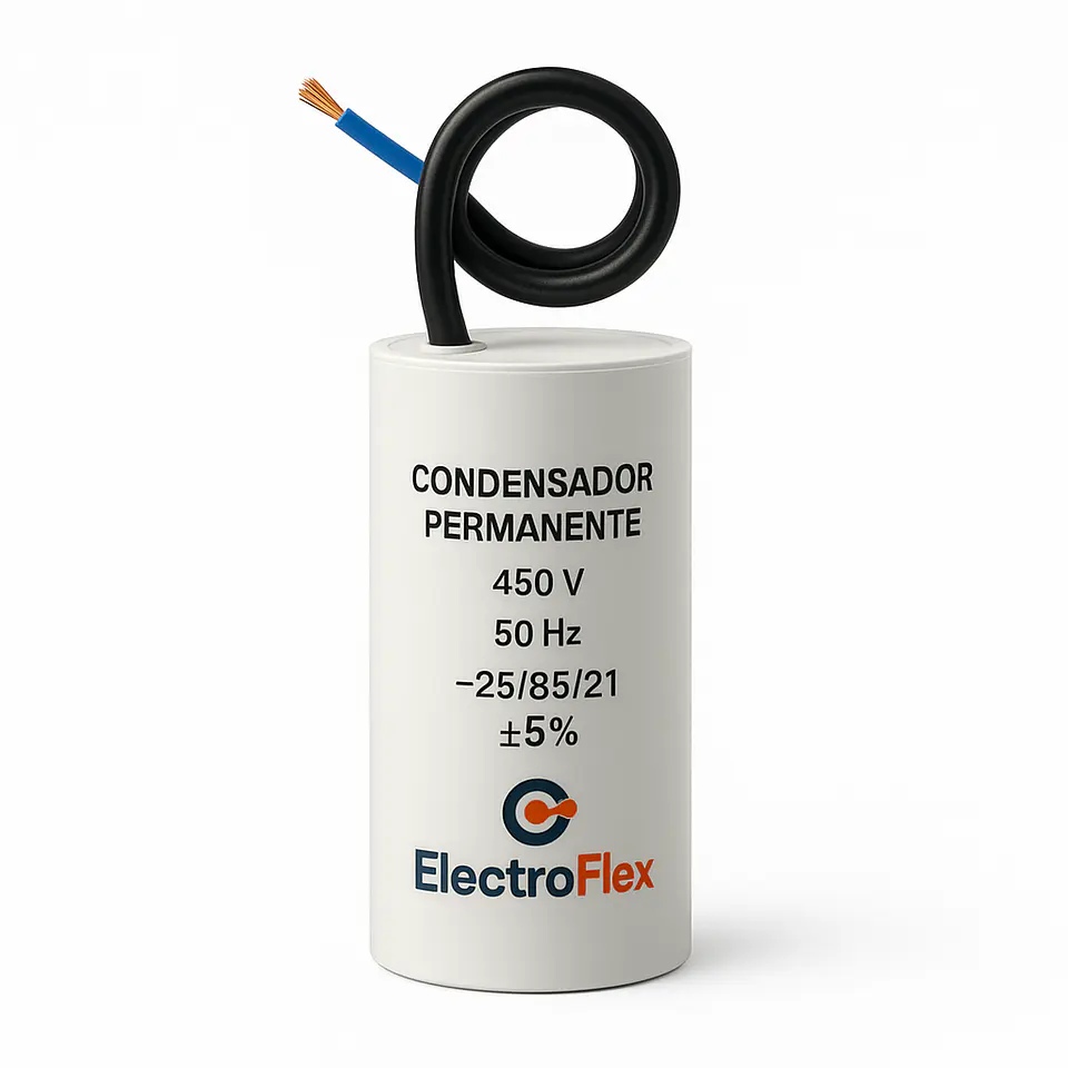Condensador Permanente 16 Uf Comar Con Cable 1