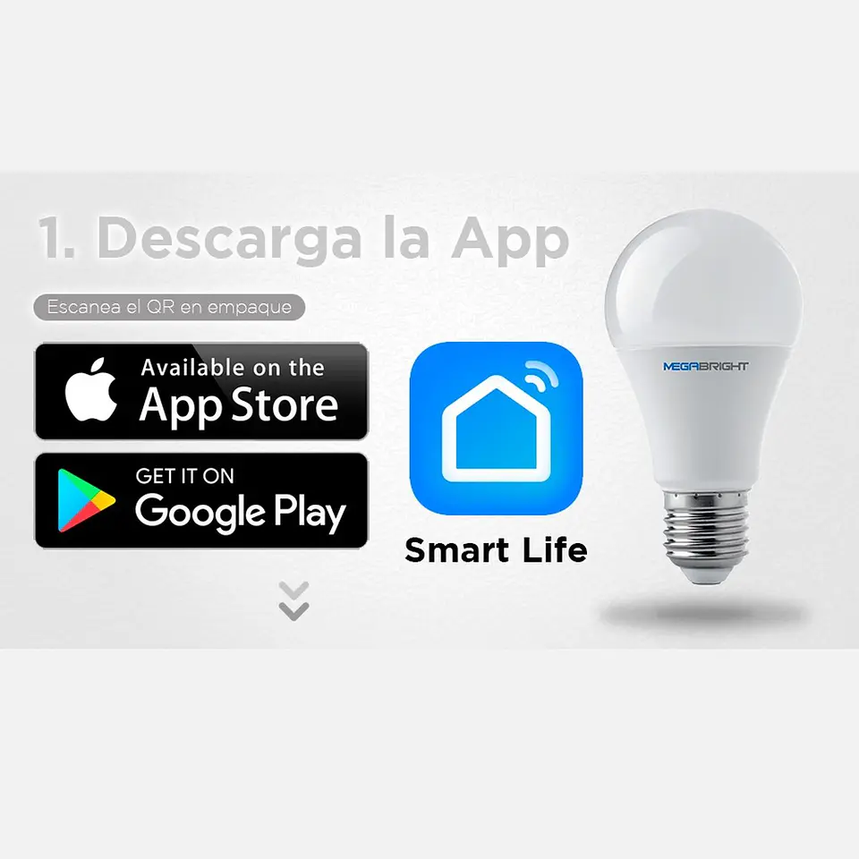 Pack 3 Ampolleta LED Smart Wifi 10w E27 Google Home Alexa 2
