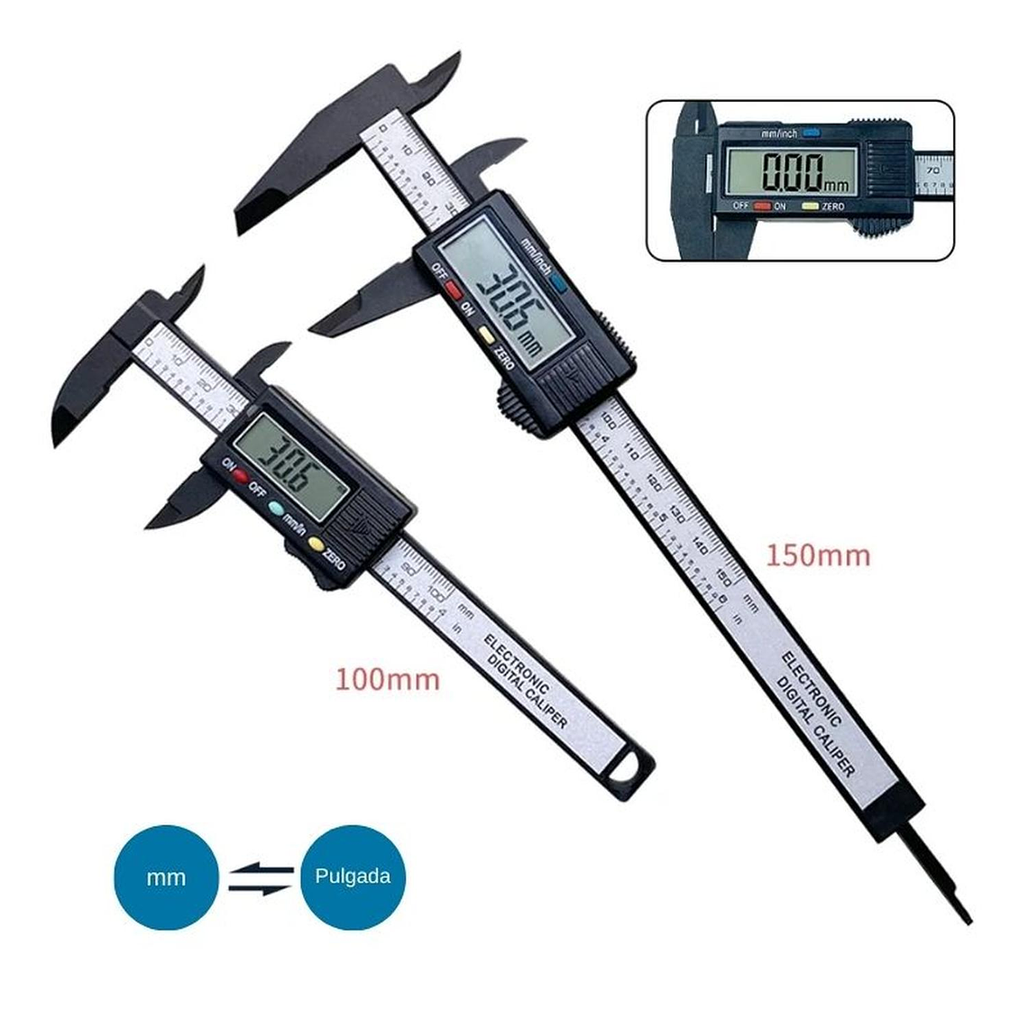 Pie de Metro Digital 150mm 100mm 4
