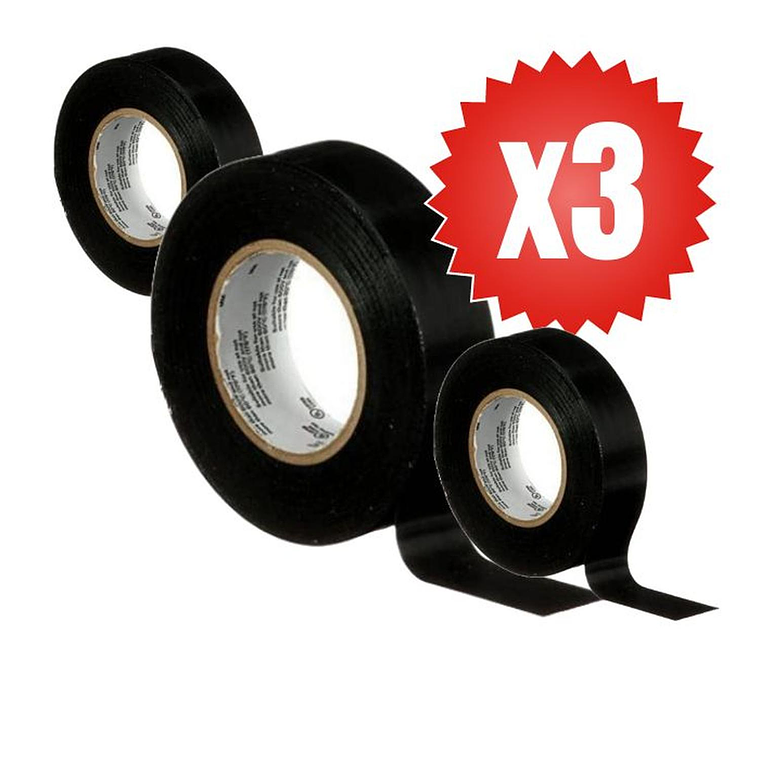 Pack x3 Cinta Eléctrica de PVC 3M™ Temflex™ 165 2
