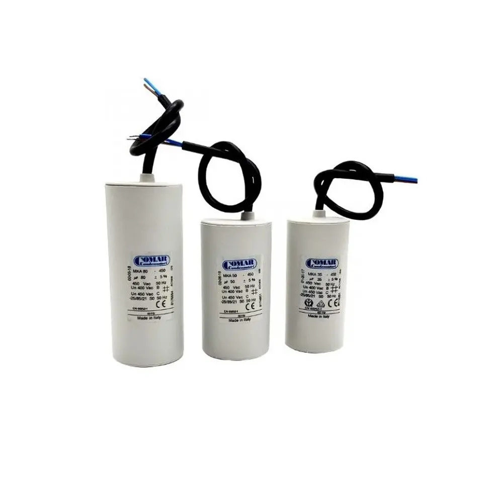 Condensador Permanente 10 uF Con Cable 2