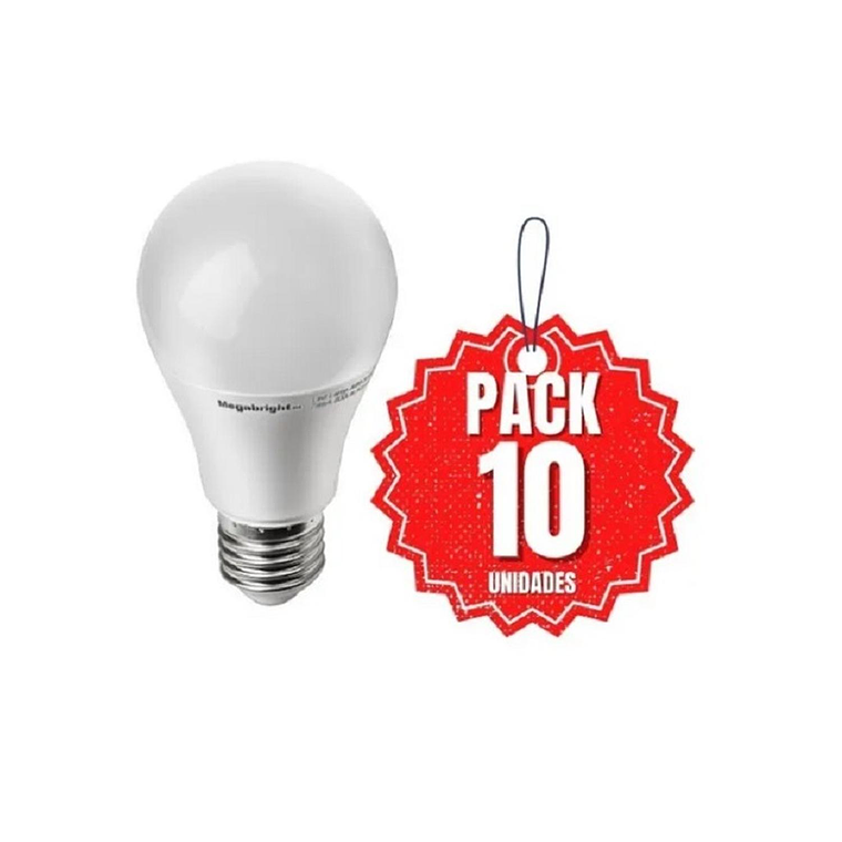 Ampolletas LED Pack 10 un 15w E27 Luz Fria 6400k 3