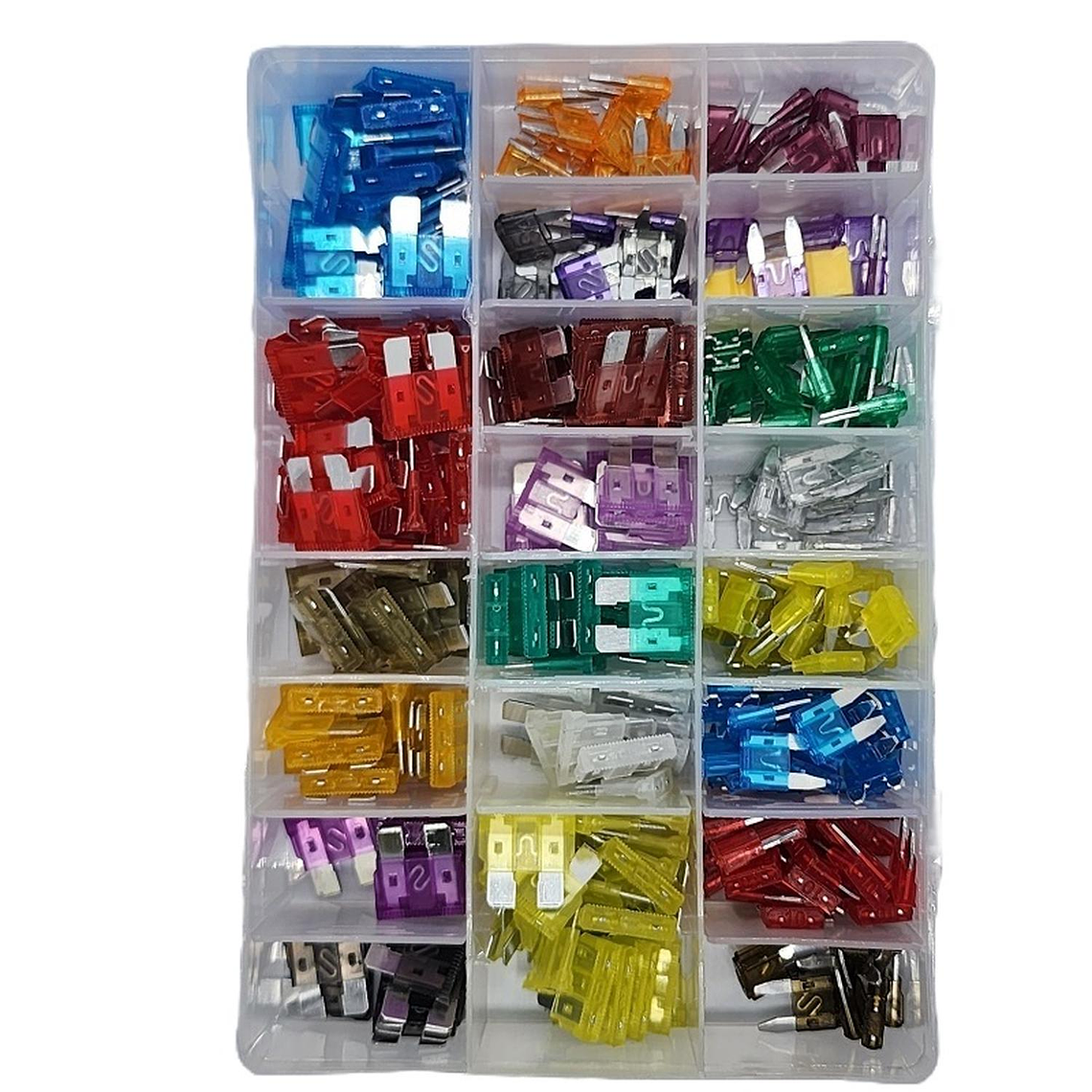 Kit Fusibles para Auto 300 unidades 2A-40A Medidas 1