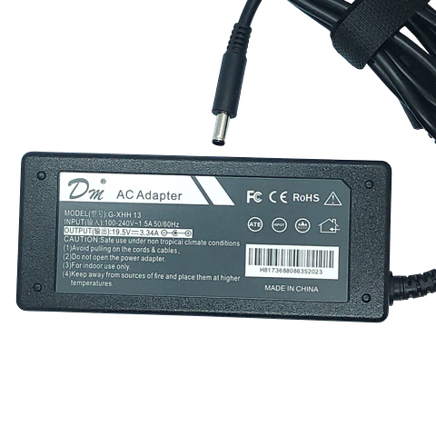 Cargador compatible DELL 19,5 V 3.34A Pta Delgada Alternativo