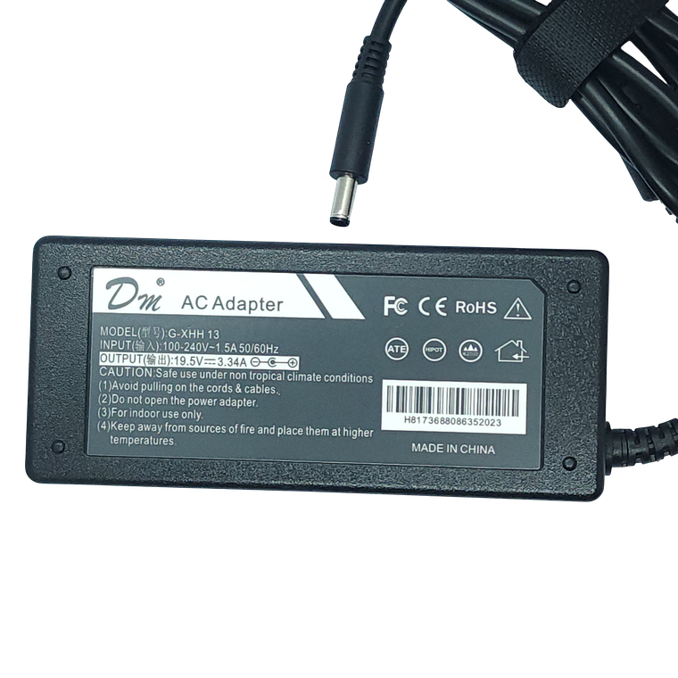 Cargador compatible DELL 19,5 V 3.34A Pta Delgada Alternativo 1