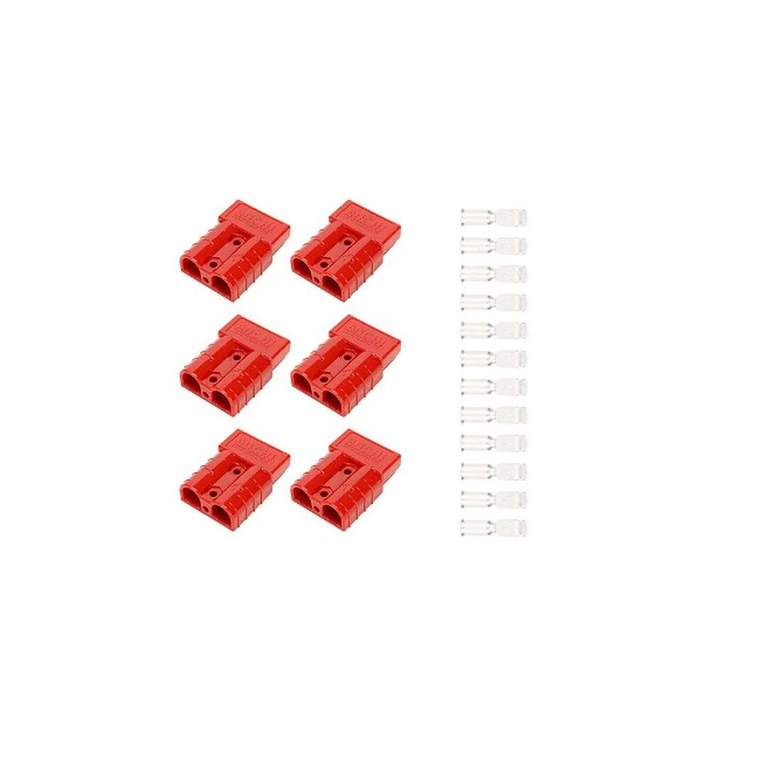Conector Anderson para Baterías 50A Color Rojo 4