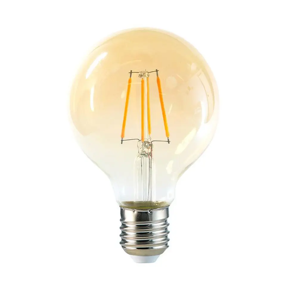 Pack 3un Ampolleta LED Bright Classic Vintage G80 6W 3000K 1