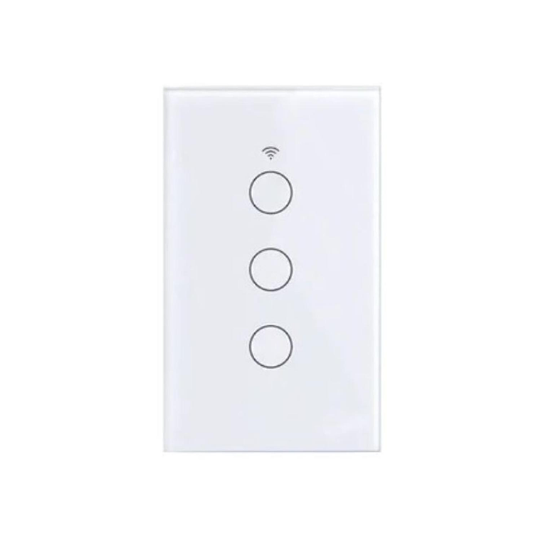 Interruptor inteligente Wifi Touch Blanco Triple 1