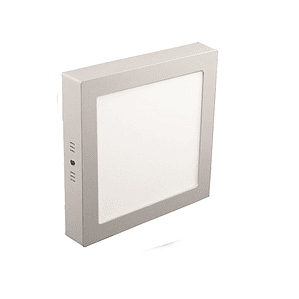 Panel Led Cuadrado Sobrepuesto 18w Luz Calida color 3000k