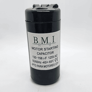 Condensador De Partida Bmi 130-156 Uf 110vac