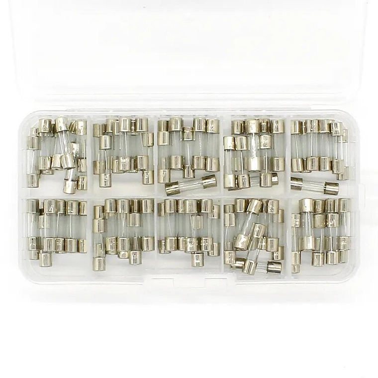 Kit Fusibles de Vidrio Corto 20mm 0,1a-30A 150 unidades 3