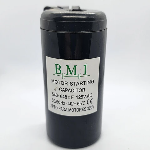 Condensador De Partida BMI 540-648 Uf 125vac