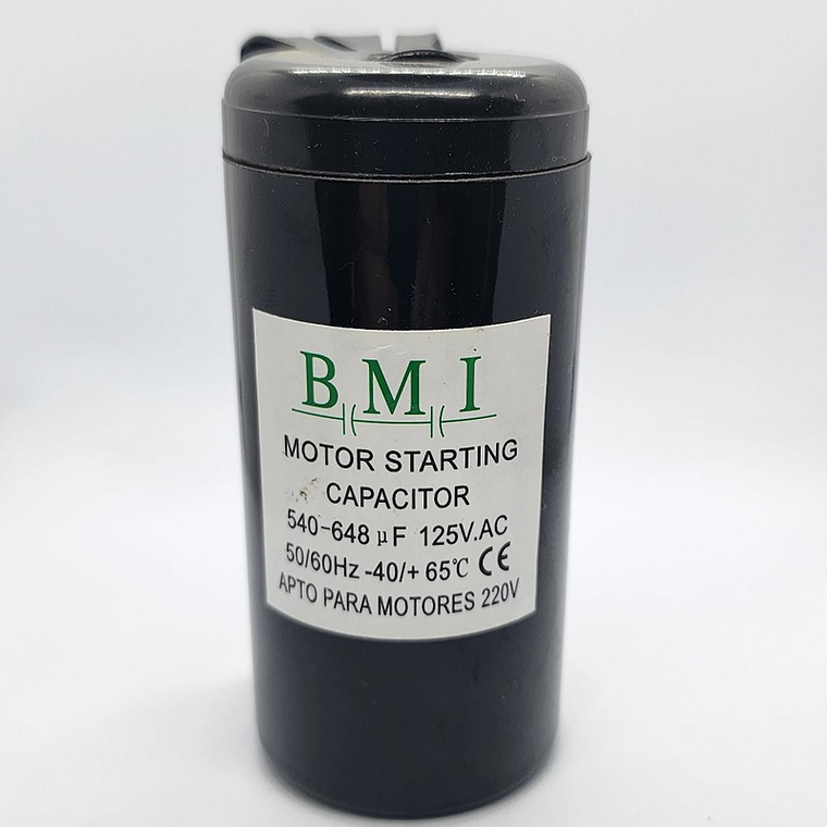 Condensador De Partida BMI 540-648 Uf 125vac 1