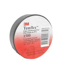 Cinta Aisladora 10 mts 3M 1500 color Negro