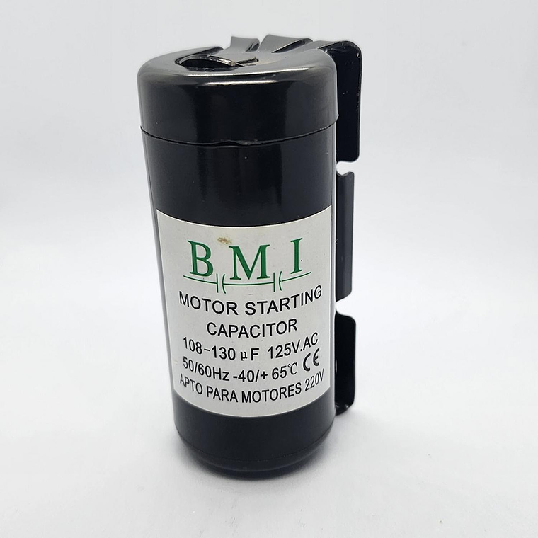 Condensador De Partida Bmi 108-130 Uf 110vac 1