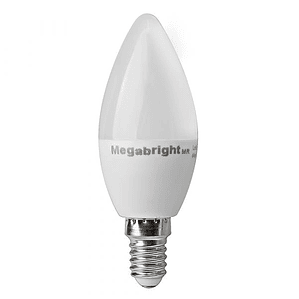 Ampolleta Led tipo Vela Bright Candle 5w Luz Fría Color 6000k E-14
