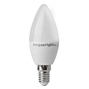 Ampolleta Led tipo Vela Bright Candle 5w Luz Fría Color 6000k E-14