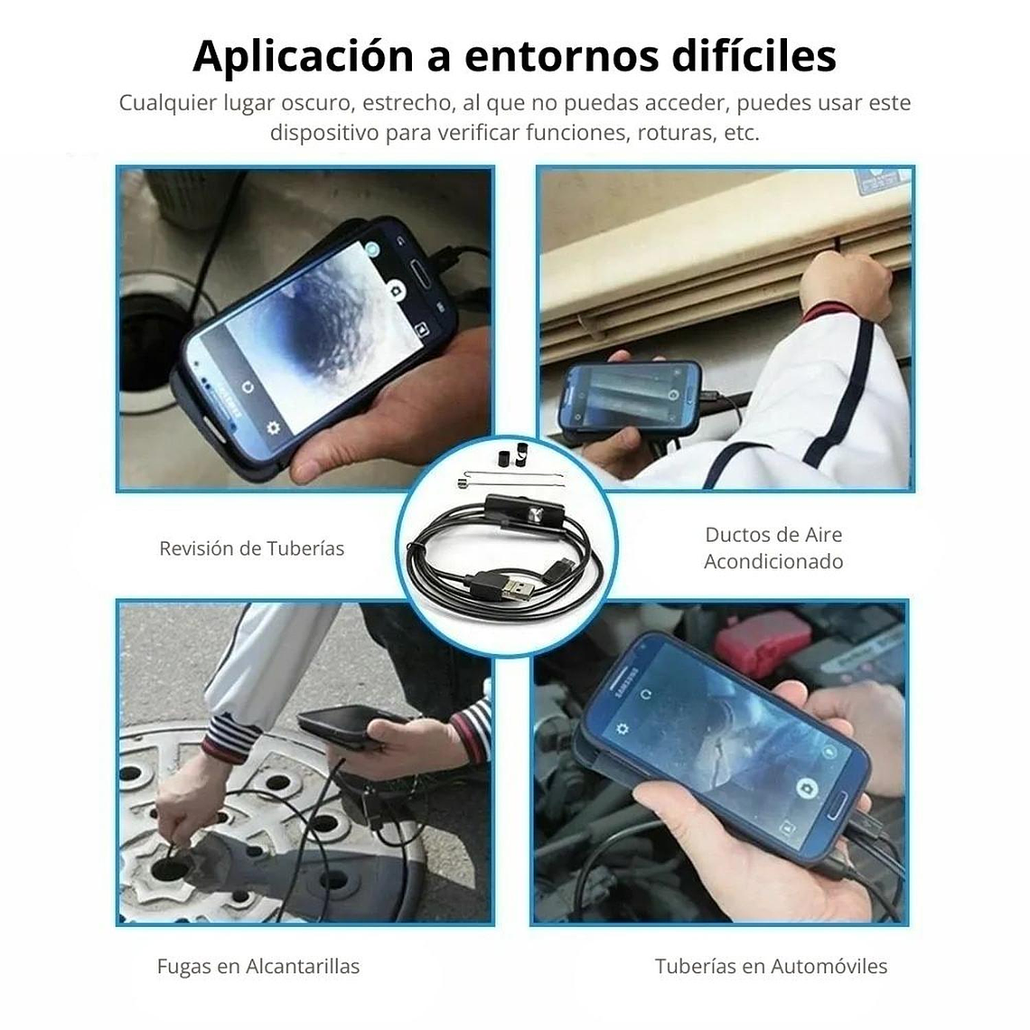 Cámara Endoscópica uso industrial USB tipo C 3