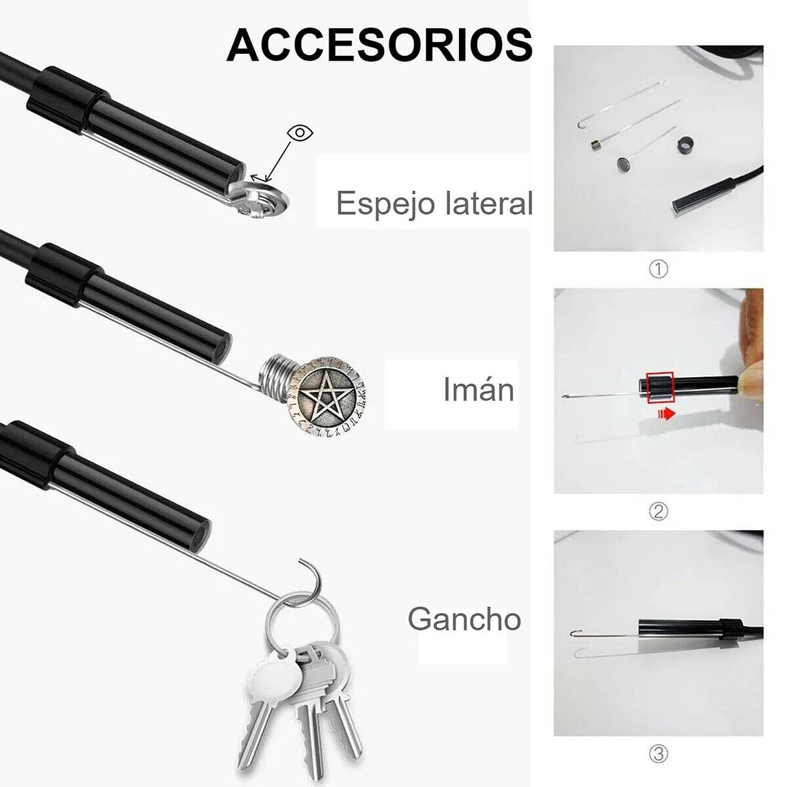 Cámara Endoscópica uso industrial USB tipo C 5