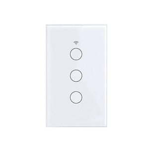 Interruptor inteligente Wifi Touch Blanco Triple