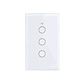 Interruptor inteligente Wifi Touch Blanco Triple - Miniatura 1