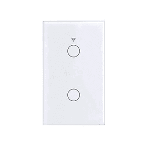 Interruptor inteligente Wifi Touch Blanco Doble