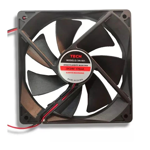 Ventilador Extractor 12x12 cm 24V