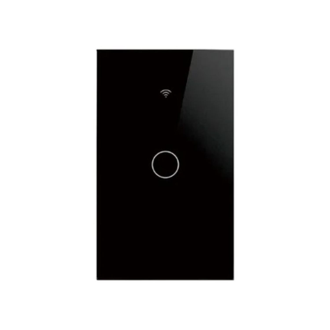 Interruptor inteligente Wifi Touch Negro Simple 1